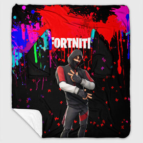 Плед с рукавами с принтом FORTNITE IKONIK , 100% полиэстер | Закругленные углы, все края обработаны. Ткань не мнется и не растягивается. Размер 170*145 | Тематика изображения на принте: archetype | fortnite | fortnite 2 | fortnite x | ikonik | marshmello | raven | архетип | ворон | иконик | маршмелло | фортнайт | фортнайт 2 | фортнайт глава 2