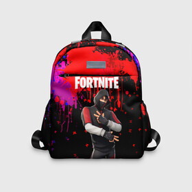 Детский рюкзак 3D с принтом FORTNITE IKONIK. , 100% полиэстер | лямки с регулируемой длиной, сверху петелька, чтобы рюкзак можно было повесить на вешалку. Основное отделение закрывается на молнию, как и внешний карман. Внутри дополнительный карман. По бокам два дополнительных кармашка | archetype | fortnite | fortnite 2 | fortnite x | ikonik | marshmello | raven | архетип | ворон | иконик | маршмелло | фортнайт | фортнайт 2 | фортнайт глава 2