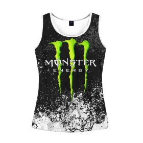 Женская майка 3D с принтом MONSTER ENERGY , 100% полиэстер | круглая горловина, прямой силуэт, длина до линии бедра | black monster | bmx | claw | cybersport | energy | monster | monster energy | moto | motocross | race | sport | киберспорт | когти | монстер энерджи | монстр | мото | мотокросс | ралли | скейтбординг | спорт | т | энергия