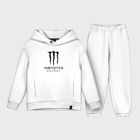 Детский костюм хлопок Oversize с принтом MONSTER ENERGY ,  |  | black monster | bmx | claw | cybersport | energy | monster | monster energy | moto | motocross | race | sport | киберспорт | когти | монстер энерджи | монстр | мото | мотокросс | ралли | скейтбординг | спорт | т | энергия