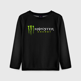 Детский лонгслив 3D с принтом MONSTER ENERGY , 100% полиэстер | длинные рукава, круглый вырез горловины, полуприлегающий силуэт
 | black monster | bmx | claw | cybersport | energy | monster | monster energy | moto | motocross | race | sport | киберспорт | когти | монстер энерджи | монстр | мото | мотокросс | ралли | скейтбординг | спорт | т | энергия