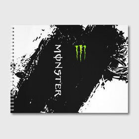 Альбом для рисования с принтом MONSTER ENERGY , 100% бумага
 | матовая бумага, плотность 200 мг. | black monster | bmx | claw | cybersport | energy | monster | monster energy | moto | motocross | race | sport | киберспорт | когти | монстер энерджи | монстр | мото | мотокросс | ралли | скейтбординг | спорт | т | энергия