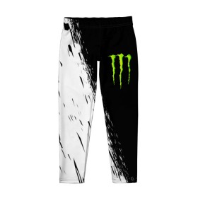 Детские леггинсы 3D с принтом MONSTER ENERGY , полиэстер 85%, спандекс 15% | эластичный пояс, зауженный крой | black monster | bmx | claw | cybersport | energy | monster | monster energy | moto | motocross | race | sport | киберспорт | когти | монстер энерджи | монстр | мото | мотокросс | ралли | скейтбординг | спорт | т | энергия