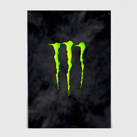 Постер с принтом MONSTER ENERGY , 100% бумага
 | бумага, плотность 150 мг. Матовая, но за счет высокого коэффициента гладкости имеет небольшой блеск и дает на свету блики, но в отличии от глянцевой бумаги не покрыта лаком | black monster | bmx | claw | cybersport | energy | monster | monster energy | moto | motocross | race | sport | киберспорт | когти | монстер энерджи | монстр | мото | мотокросс | ралли | скейтбординг | спорт | т | энергия