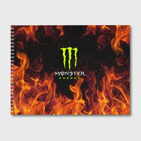 Альбом для рисования с принтом MONSTER ENERGY , 100% бумага
 | матовая бумага, плотность 200 мг. | black monster | bmx | claw | cybersport | energy | monster | monster energy | moto | motocross | race | sport | киберспорт | когти | монстер энерджи | монстр | мото | мотокросс | ралли | скейтбординг | спорт | т | энергия