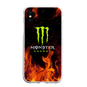 Чехол для iPhone XS Max матовый с принтом MONSTER ENERGY , Силикон | Область печати: задняя сторона чехла, без боковых панелей | black monster | bmx | claw | cybersport | energy | monster | monster energy | moto | motocross | race | sport | киберспорт | когти | монстер энерджи | монстр | мото | мотокросс | ралли | скейтбординг | спорт | т | энергия