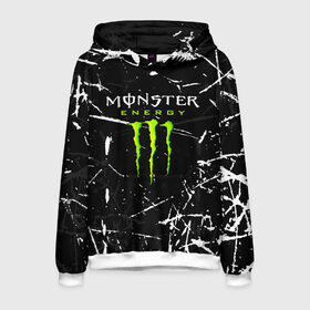 Мужская толстовка 3D с принтом MONSTER ENERGY , 100% полиэстер | двухслойный капюшон со шнурком для регулировки, мягкие манжеты на рукавах и по низу толстовки, спереди карман-кенгуру с мягким внутренним слоем. | Тематика изображения на принте: black monster | bmx | claw | cybersport | energy | monster | monster energy | moto | motocross | race | sport | киберспорт | когти | монстер энерджи | монстр | мото | мотокросс | ралли | скейтбординг | спорт | т | энергия