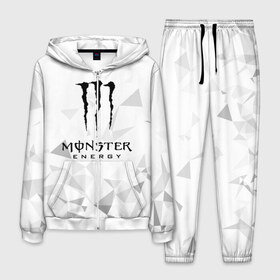 Мужской костюм 3D с принтом MONSTER ENERGY , 100% полиэстер | Манжеты и пояс оформлены тканевой резинкой, двухслойный капюшон со шнурком для регулировки, карманы спереди | Тематика изображения на принте: black monster | bmx | claw | cybersport | energy | monster | monster energy | moto | motocross | race | sport | киберспорт | когти | монстер энерджи | монстр | мото | мотокросс | ралли | скейтбординг | спорт | т | энергия