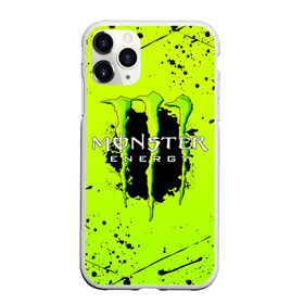 Чехол для iPhone 11 Pro матовый с принтом MONSTER ENERGY , Силикон |  | black monster | bmx | claw | cybersport | energy | monster | monster energy | moto | motocross | race | sport | киберспорт | когти | монстер энерджи | монстр | мото | мотокросс | ралли | скейтбординг | спорт | т | энергия