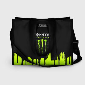 Сумка-шоппер 3D с принтом MONSTER ENERGY , 100% полиэстер | застегивается на металлическую кнопку; внутренний карман застегивается на молнию. Стенки укреплены специальным мягким материалом, чтобы защитить содержимое от несильных ударов
 | black monster | bmx | claw | cybersport | energy | monster | monster energy | moto | motocross | race | sport | киберспорт | когти | монстер энерджи | монстр | мото | мотокросс | ралли | скейтбординг | спорт | т | энергия