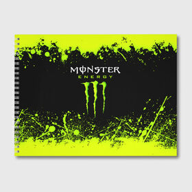 Альбом для рисования с принтом MONSTER ENERGY , 100% бумага
 | матовая бумага, плотность 200 мг. | black monster | bmx | claw | cybersport | energy | monster | monster energy | moto | motocross | race | sport | киберспорт | когти | монстер энерджи | монстр | мото | мотокросс | ралли | скейтбординг | спорт | т | энергия