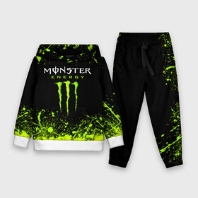 Детский костюм 3D (с толстовкой) с принтом MONSTER ENERGY ,  |  | Тематика изображения на принте: black monster | bmx | claw | cybersport | energy | monster | monster energy | moto | motocross | race | sport | киберспорт | когти | монстер энерджи | монстр | мото | мотокросс | ралли | скейтбординг | спорт | т | энергия