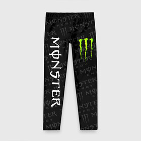 Детские леггинсы 3D с принтом MONSTER ENERGY  , полиэстер 85%, спандекс 15% | эластичный пояс, зауженный крой | black monster | bmx | claw | cybersport | energy | monster | monster energy | moto | motocross | race | sport | киберспорт | когти | монстер энерджи | монстр | мото | мотокросс | ралли | скейтбординг | спорт | т | энергия