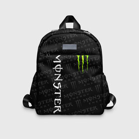 Детский рюкзак 3D с принтом MONSTER ENERGY  , 100% полиэстер | лямки с регулируемой длиной, сверху петелька, чтобы рюкзак можно было повесить на вешалку. Основное отделение закрывается на молнию, как и внешний карман. Внутри дополнительный карман. По бокам два дополнительных кармашка | black monster | bmx | claw | cybersport | energy | monster | monster energy | moto | motocross | race | sport | киберспорт | когти | монстер энерджи | монстр | мото | мотокросс | ралли | скейтбординг | спорт | т | энергия