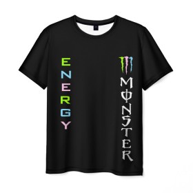 Мужская футболка 3D с принтом MONSTER ENERGY (Z) , 100% полиэфир | прямой крой, круглый вырез горловины, длина до линии бедер | black monster | bmx | claw | cybersport | energy | monster | monster energy | moto | motocross | race | sport | киберспорт | когти | монстер энерджи | монстр | мото | мотокросс | ралли | скейтбординг | спорт | энергия