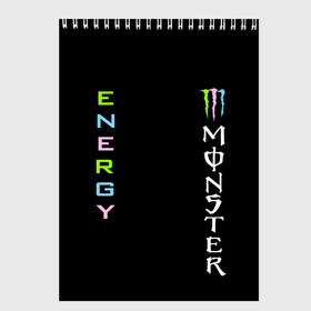 Скетчбук с принтом MONSTER ENERGY (Z) , 100% бумага
 | 48 листов, плотность листов — 100 г/м2, плотность картонной обложки — 250 г/м2. Листы скреплены сверху удобной пружинной спиралью | black monster | bmx | claw | cybersport | energy | monster | monster energy | moto | motocross | race | sport | киберспорт | когти | монстер энерджи | монстр | мото | мотокросс | ралли | скейтбординг | спорт | энергия