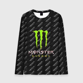 Мужской лонгслив 3D с принтом MONSTER ENERGY (Z) , 100% полиэстер | длинные рукава, круглый вырез горловины, полуприлегающий силуэт | black monster | bmx | claw | cybersport | energy | monster | monster energy | moto | motocross | race | sport | киберспорт | когти | монстер энерджи | монстр | мото | мотокросс | ралли | скейтбординг | спорт | т | энергия