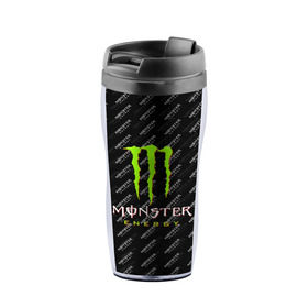 Термокружка-непроливайка с принтом MONSTER ENERGY (Z) , внутренняя часть — пищевой пластик, наружная часть — прозрачный пластик, между ними — полиграфическая вставка с рисунком | объем — 350 мл, герметичная крышка | black monster | bmx | claw | cybersport | energy | monster | monster energy | moto | motocross | race | sport | киберспорт | когти | монстер энерджи | монстр | мото | мотокросс | ралли | скейтбординг | спорт | т | энергия