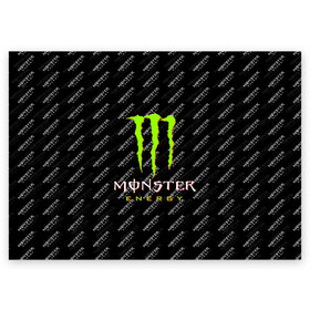 Поздравительная открытка с принтом MONSTER ENERGY | МОНСТЕР ЭНЕРДЖИ (Z) , 100% бумага | плотность бумаги 280 г/м2, матовая, на обратной стороне линовка и место для марки
 | black monster | bmx | claw | cybersport | energy | monster | monster energy | moto | motocross | race | sport | киберспорт | когти | монстер энерджи | монстр | мото | мотокросс | ралли | скейтбординг | спорт | т | энергия
