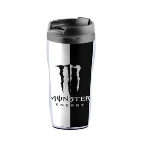 Термокружка-непроливайка с принтом MONSTER ENERGY (Z) , внутренняя часть — пищевой пластик, наружная часть — прозрачный пластик, между ними — полиграфическая вставка с рисунком | объем — 350 мл, герметичная крышка | black monster | bmx | claw | cybersport | energy | monster | monster energy | moto | motocross | race | sport | киберспорт | когти | монстер энерджи | монстр | мото | мотокросс | ралли | скейтбординг | спорт | т | энергия