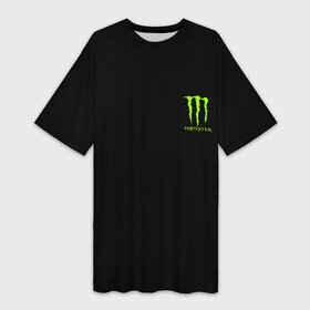 Платье-футболка 3D с принтом MONSTER ENERGY (+спина) (Z) ,  |  | black monster | bmx | claw | cybersport | energy | monster | monster energy | moto | motocross | race | sport | киберспорт | когти | монстер энерджи | монстр | мото | мотокросс | ралли | скейтбординг | спорт | т | энергия