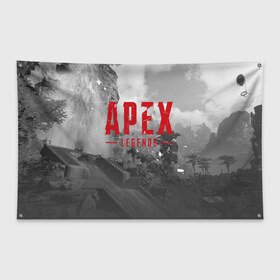 Флаг-баннер с принтом APEX LEGENDS , 100% полиэстер | размер 67 х 109 см, плотность ткани — 95 г/м2; по краям флага есть четыре люверса для крепления | 2020 | 5 сезон | apex legends 5 | art | ea | loba | ps4 | season | апекс | апекс 5 | апекс легенд | лоба | персонаж