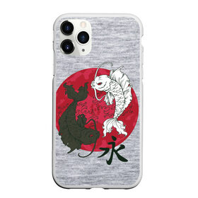 Чехол для iPhone 11 Pro матовый с принтом Japan style , Силикон |  | Тематика изображения на принте: арт | гармония | животные | инь янь | карп | картинка | красная луна | подарок | рисунок | самурай | цыгун | японский
