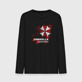 Мужской лонгслив хлопок с принтом Umbrella , 100% хлопок |  | resident evil | s.t.a.r.s | stars | umbrella | umbrella corp | амбрелла | корпорация амбрелла | обитель зла | обитель зла ремейк | резидент | резидент ивл | резик | старс