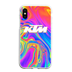 Чехол для iPhone XS Max матовый с принтом KTM (+спина) (Z) , Силикон | Область печати: задняя сторона чехла, без боковых панелей | Тематика изображения на принте: enduro | ktm | moto | motocycle | sportmotorcycle | ктм | мото | мотоспорт