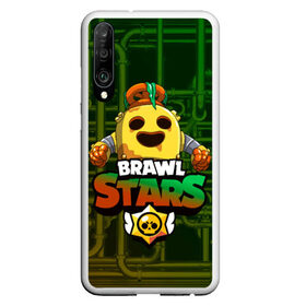 Чехол для Honor P30 с принтом Brawl Stars Robot Spike , Силикон | Область печати: задняя сторона чехла, без боковых панелей | brawl | brawl stars | brawl stars spike robot | spike | spike robot | бравл | бравл кактус | бравл спайк | бравл старс | кактус | робоспайк | спайк | спайк бравл старс