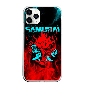 Чехол для iPhone 11 Pro Max матовый с принтом CYBERPUNK 2077 SAMURAI , Силикон |  | cd project red | cyberpunk 2077 | demon | keanu reeves | samurai | smile | демон | киану ривз | киберпанк 2077 | самураи | смайл