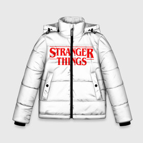 Зимняя куртка для мальчиков 3D с принтом STRANGER THINGS , ткань верха — 100% полиэстер; подклад — 100% полиэстер, утеплитель — 100% полиэстер | длина ниже бедра, удлиненная спинка, воротник стойка и отстегивающийся капюшон. Есть боковые карманы с листочкой на кнопках, утяжки по низу изделия и внутренний карман на молнии. 

Предусмотрены светоотражающий принт на спинке, радужный светоотражающий элемент на пуллере молнии и на резинке для утяжки | 11 | stranger things | одди | одиннадцатая | очень странные дела | сериалы