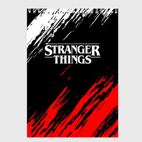 Скетчбук с принтом STRANGER THINGS , 100% бумага
 | 48 листов, плотность листов — 100 г/м2, плотность картонной обложки — 250 г/м2. Листы скреплены сверху удобной пружинной спиралью | 11 | stranger things | одди | одиннадцатая | очень странные дела | сериалы