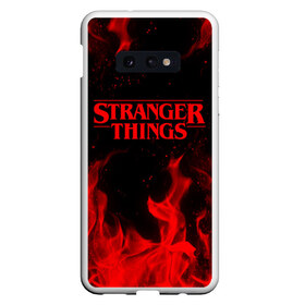 Чехол для Samsung S10E с принтом STRANGER THINGS , Силикон | Область печати: задняя сторона чехла, без боковых панелей | 011 | 11 | bright | demogorgon | fire | flame | friends don t lie | heat | light | netflix | run | stranger things | wildfire | беги | демогоргон | искры | нетфликс | огненный | огонь | одди | одиннадцатая | очень странные дела | пламя | пожар 