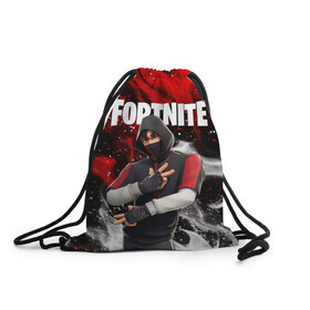 Рюкзак-мешок 3D с принтом FORTNITE IKONIK , 100% полиэстер | плотность ткани — 200 г/м2, размер — 35 х 45 см; лямки — толстые шнурки, застежка на шнуровке, без карманов и подкладки | Тематика изображения на принте: deadmau5 | fortnite | fortnite 2 | fortnite x маршмелло | ikonik | marshmello | ninja | ninja streamer | raven | travis scott | ворон | иконик | ниндзя | пили | рейвен | трэвис скотт | фортнайт