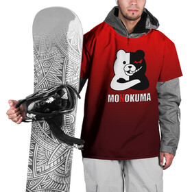 Накидка на куртку 3D с принтом Monokuma , 100% полиэстер |  | anime | danganropna | monokuma | аниме | анимэ | медведь | мишка | монокума | мономишка | черно белый медведь