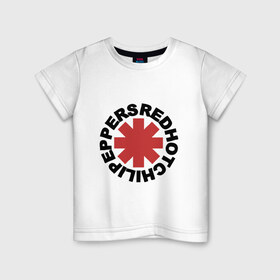 Детская футболка хлопок с принтом Red Hot Chili Peppers , 100% хлопок | круглый вырез горловины, полуприлегающий силуэт, длина до линии бедер | 