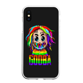 Чехол для iPhone XS Max матовый с принтом 6IX9INE , Силикон | Область печати: задняя сторона чехла, без боковых панелей | 6 | 6ix9ine | 9 | america | gang | gangsta | gooba | keke | koko | music | rap | shark | tekashi | usa | акула | америка | музыка | реп | рэп | текаши