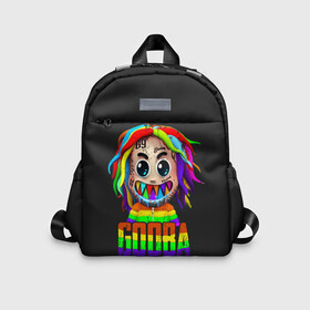 Детский рюкзак 3D с принтом 6IX9INE , 100% полиэстер | лямки с регулируемой длиной, сверху петелька, чтобы рюкзак можно было повесить на вешалку. Основное отделение закрывается на молнию, как и внешний карман. Внутри дополнительный карман. По бокам два дополнительных кармашка | 6 | 6ix9ine | 9 | america | gang | gangsta | gooba | keke | koko | music | rap | shark | tekashi | usa | акула | америка | музыка | реп | рэп | текаши