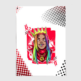 Постер с принтом 6ix9ine King Up , 100% бумага
 | бумага, плотность 150 мг. Матовая, но за счет высокого коэффициента гладкости имеет небольшой блеск и дает на свету блики, но в отличии от глянцевой бумаги не покрыта лаком | 6ix9ine | 6ix9ine art | 6ix9ine king up | 6ix9ine арт | gooba | gooba 6ix9ine | tekashi | tekashi 6ix9ine | tekashi rap | король такеши | репер 6ix9ine | репер такеши | такеши | такеши 6ix9ine