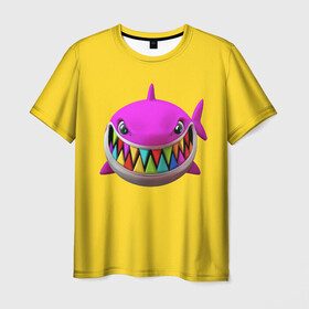 Мужская футболка 3D с принтом 6IX9INE (+ спина) , 100% полиэфир | прямой крой, круглый вырез горловины, длина до линии бедер | 6 | 6ix9ine | 9 | america | gang | gangsta | gooba | keke | koko | music | rap | shark | tekashi | usa | акула | америка | музыка | реп | рэп | текаши