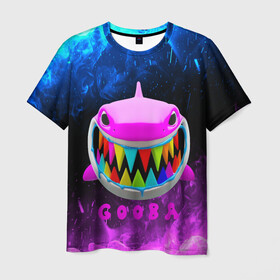Мужская футболка 3D с принтом 6IX9INE- GOOBA , 100% полиэфир | прямой крой, круглый вырез горловины, длина до линии бедер | 6ix9ine | 6ix9ine  gooba | gooba | акула | сикснайн | сиксти найн | сиксти найн репер | такаши | текаши | текаши сикснайн