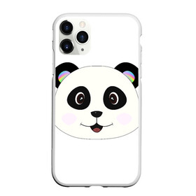 Чехол для iPhone 11 Pro Max матовый с принтом Panda , Силикон |  | Тематика изображения на принте: bear | colorful | green | nature | panda | детские | животные | звери | милые | мультфильмы | панды | радуга