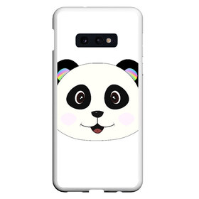 Чехол для Samsung S10E с принтом Panda , Силикон | Область печати: задняя сторона чехла, без боковых панелей | bear | colorful | green | nature | panda | детские | животные | звери | милые | мультфильмы | панды | радуга