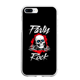Чехол для iPhone 7Plus/8 Plus матовый с принтом Rock Party , Силикон | Область печати: задняя сторона чехла, без боковых панелей | rock party | метал | музыка | рок | рок вечеринка | рок концерт | скелет | череп | я люблю рок