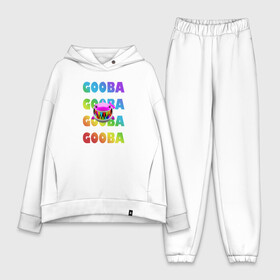 Женский костюм хлопок Oversize с принтом GOOBA   6ix9ine ,  |  | Тематика изображения на принте: 6ix9ine | 6ix9ine art | 6ix9ine king up | 6ix9ine арт | gooba | gooba 6ix9ine | shark | tekashi | tekashi 6ix9ine | акула | репер 6ix9ine | репер такеши | такеши