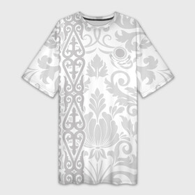 Платье-футболка 3D с принтом Qazaqstan ,  |  | kazakh | kazakhstan | kz | qazaqstan | алма ата | астана | дарига | каз | казах | казахстан | кз | майда | назарбаев | нур султан | нурсултан | рк | тенге | токаев | чуйская долина
