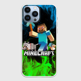 Чехол для iPhone 13 Pro Max с принтом MINECRAFT   МАЙНКРАФТ ,  |  | block | bright | creeper | cube | fire | flame | heat | light | minecraft | pixel | tnt | wildfire | блок | геометрия | искры | крафт | крипер | кубики | майнкрафт | огненный | огонь | пиксели | пламя | пожар | тнт