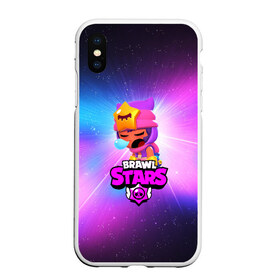 Чехол для iPhone XS Max матовый с принтом BRAWL STARSSANDY , Силикон | Область печати: задняя сторона чехла, без боковых панелей | 8 | 8 bit | bibi | brawl stars | brock | bull | crow | dinomike | el primo | leon | mobile game | mr.p | nita | poko | ricochet | stars | tara | бравл старс | ворон | леон | мобильные игры