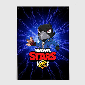 Постер с принтом BRAWL STARS CROW , 100% бумага
 | бумага, плотность 150 мг. Матовая, но за счет высокого коэффициента гладкости имеет небольшой блеск и дает на свету блики, но в отличии от глянцевой бумаги не покрыта лаком | bibi | brawl stars | coach mike | crow | gale | leon | leon shark | max | mecha crow | mortis | mr.p | phoenix | sally leon | sandy | spike | sprout | tara | unicorn | virus 8 bit | werewolf | ворон | оборотень